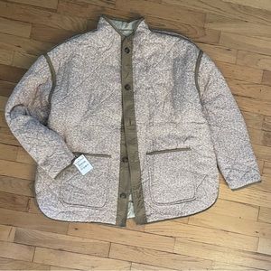 NWT *free shipping* Reversible quilted jacket